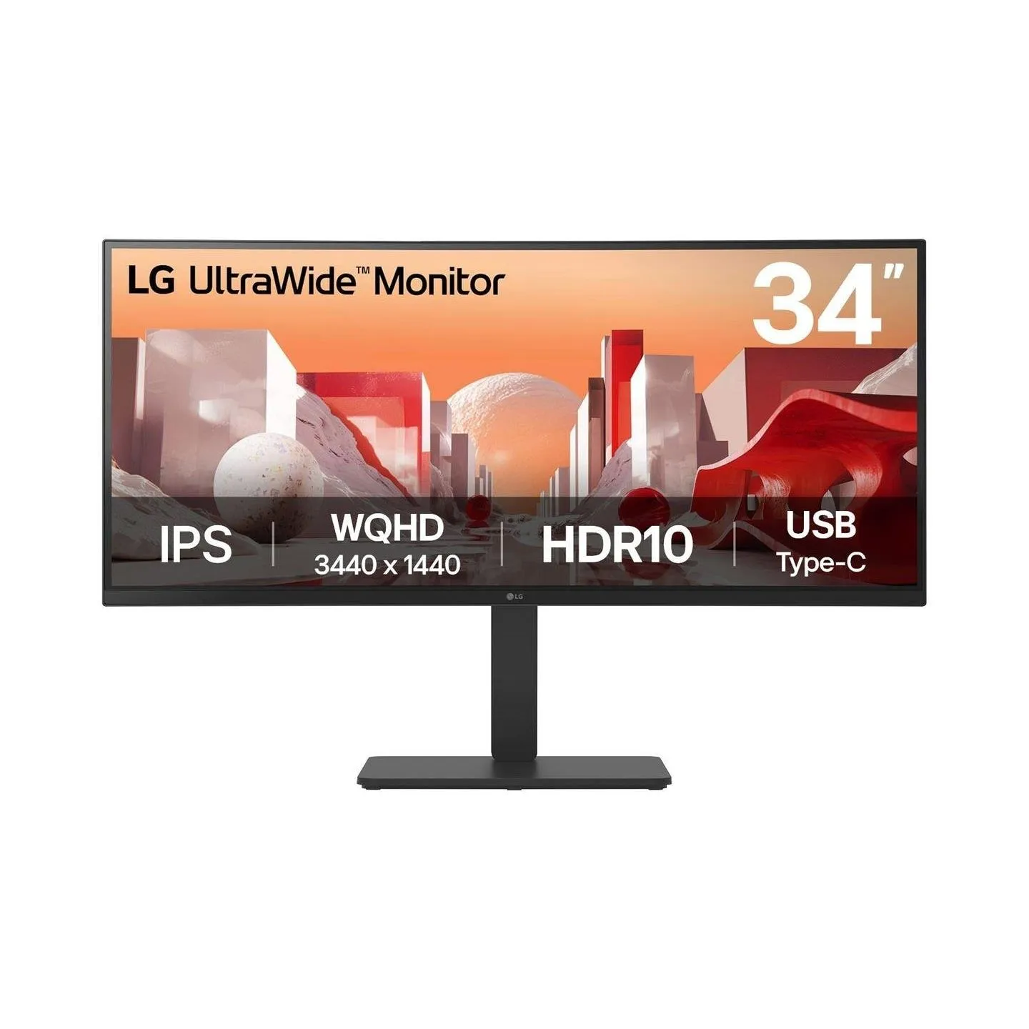 LG DESKTOP MONITOR 34'' 21:9 QHD CURVED IPS, USB-C 90W
