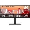 LG LCD Monitor|LG|34 "|3440 x 1440 pixels|Wide Quad HD|Native aspect ratio 21:9|LCD|Curved|34BA75QE-B