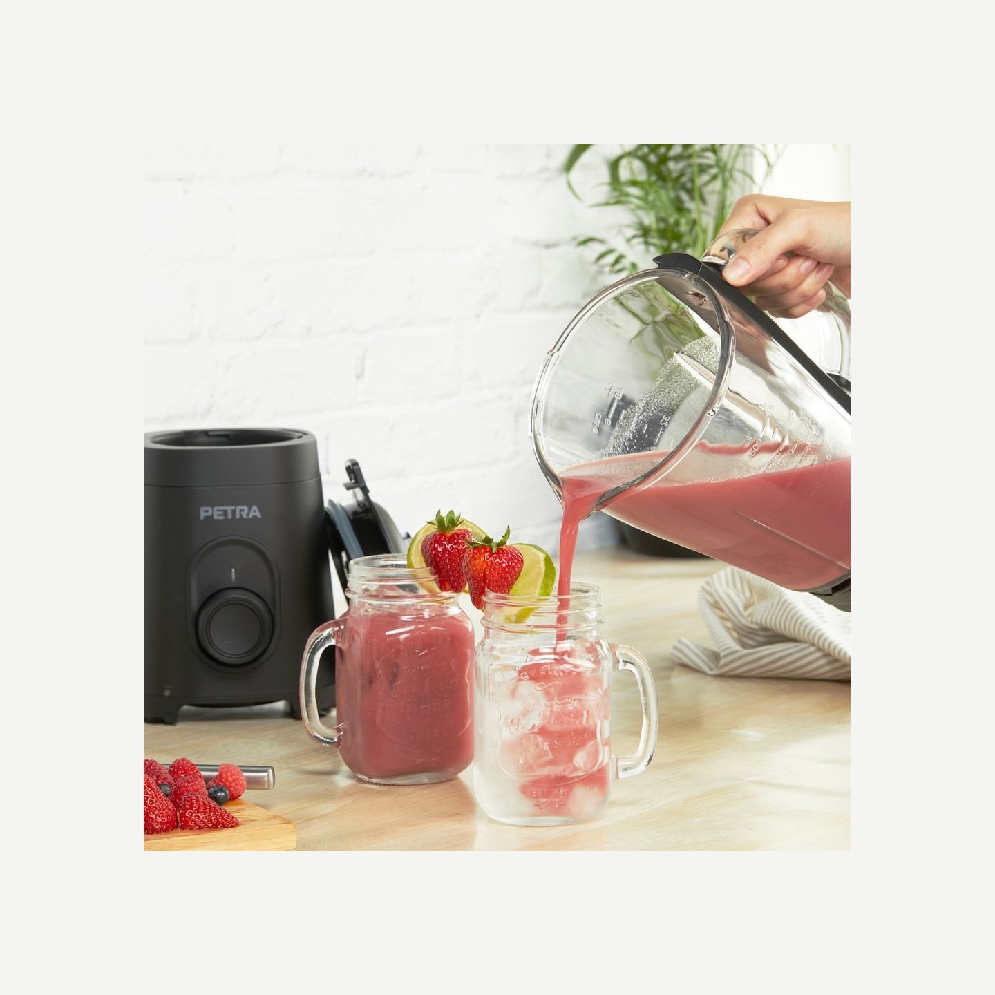 Petra PT5531MBLKVDE Glass Jug blender black