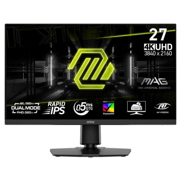 MSI LCD Monitor|MSI|MAG 272URDF E16|27"|Gaming/4K|Matte|Panel IPS|3840x2160|16:9|160Hz|0.5 ms|Colour Black|MAG272URDFE16