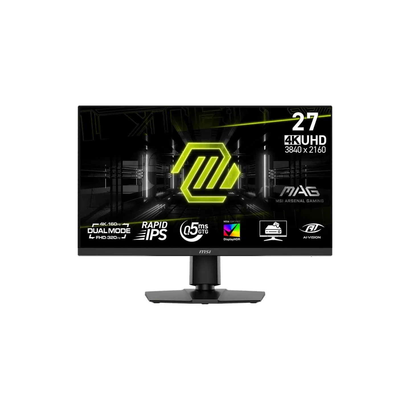 MSI LCD Monitor|MSI|MAG 272URDF E16|27"|Gaming/4K|Matte|Panel IPS|3840x2160|16:9|160Hz|0.5 ms|Colour Black|MAG272URDFE16
