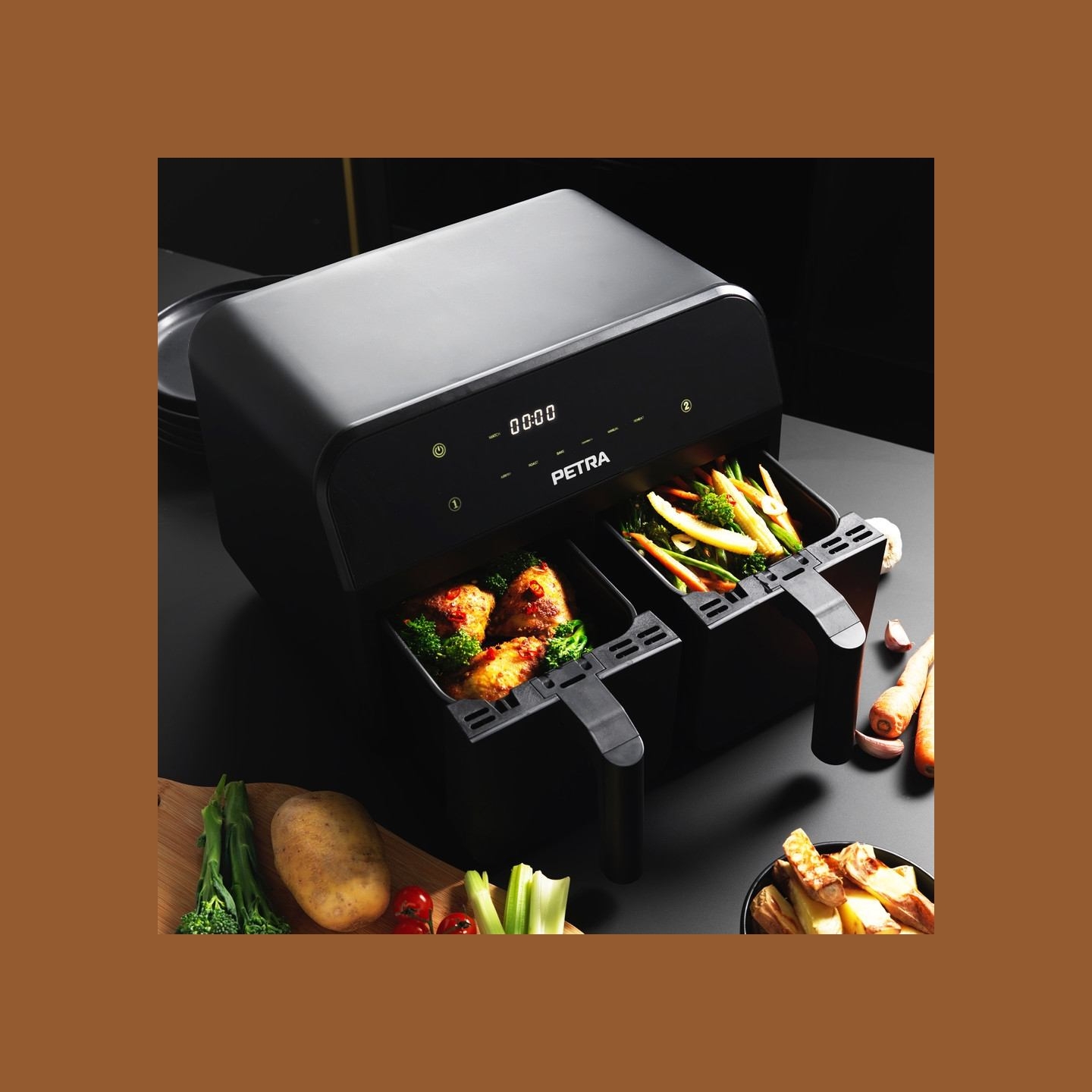 Petra PT4750BLKVDEEU7 Dual Air Black 3,7L