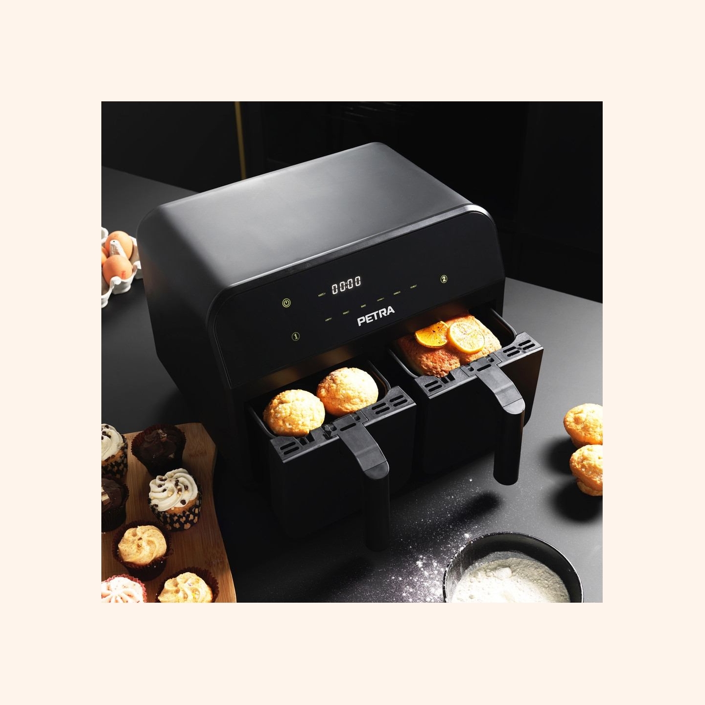 Petra PT4750BLKVDEEU7 Dual Air Black 3,7L