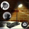 Tellur Nostalgia Wireless Desk Charger, Bluetooth Speaker, Desk Lamp black