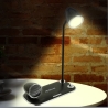 Tellur Nostalgia Wireless Desk Charger, Bluetooth Speaker, Desk Lamp black