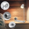 Tellur Nostalgia Wireless Desk Charger, Bluetooth Speaker, Desk Lamp white
