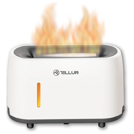 Tellur Flame aroma diffuser 240ml, 12 hours, remote control, white