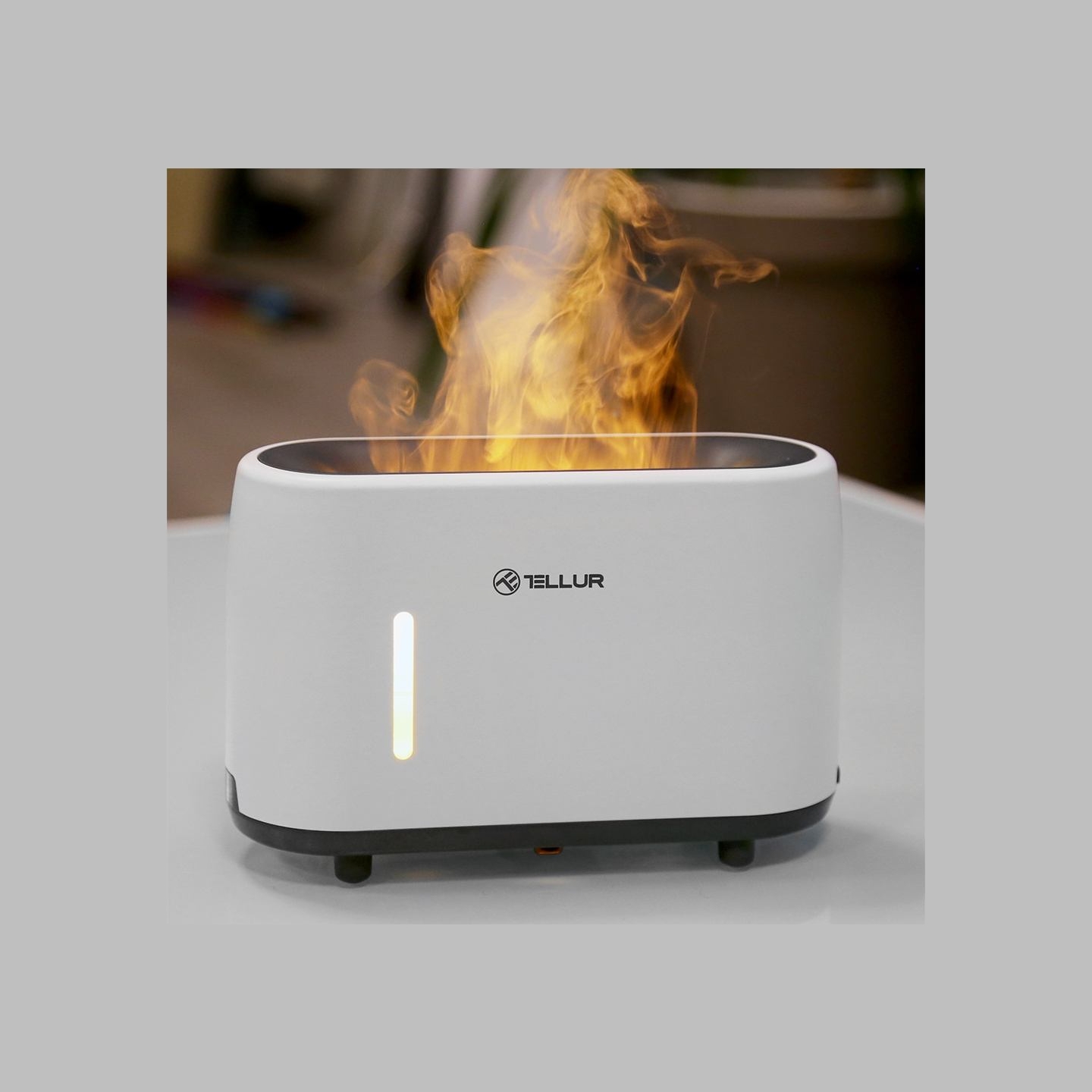 Tellur Flame aroma diffuser 240ml, 12 hours, remote control, white