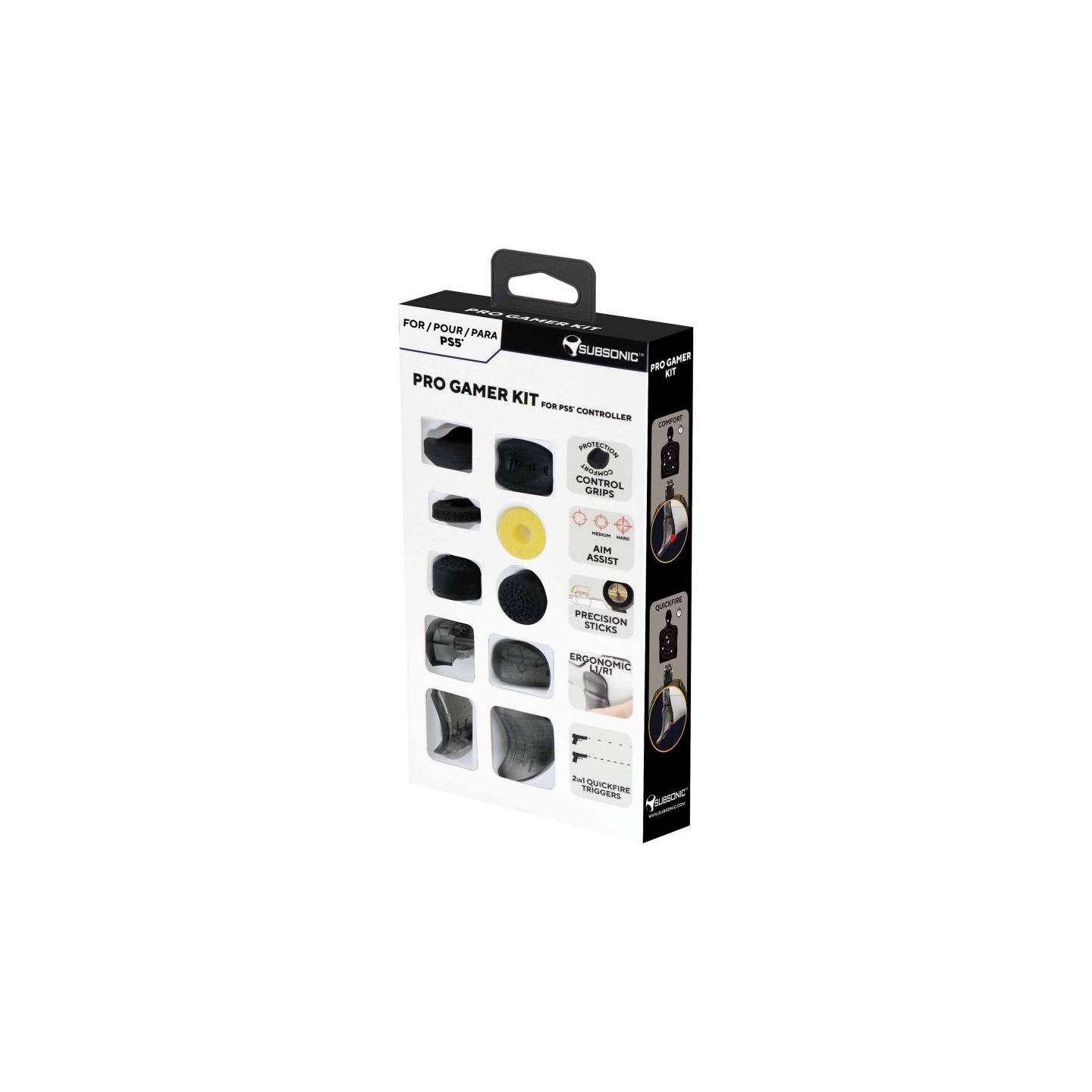 Subsonic Pro Gamer Kit for PS5 controller