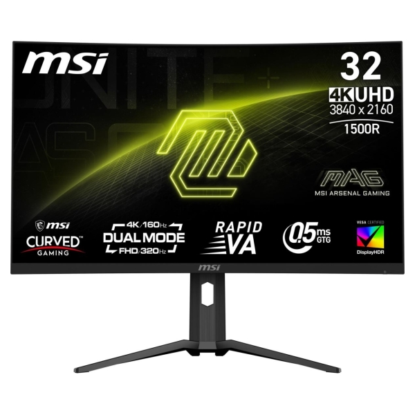 MSI LCD Monitor|MSI|MAG 321CUPDF|31.5"|Gaming/Curved/4K|Panel VA|3840x2160|16:9|160 Hz|0.5 ms|MAG321CUPDF