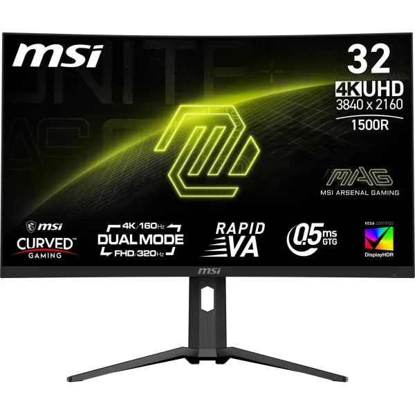MSI Monitor MAG 321CUPDF 31.5 cala/LED/UHD/Curved/160HZ/Black