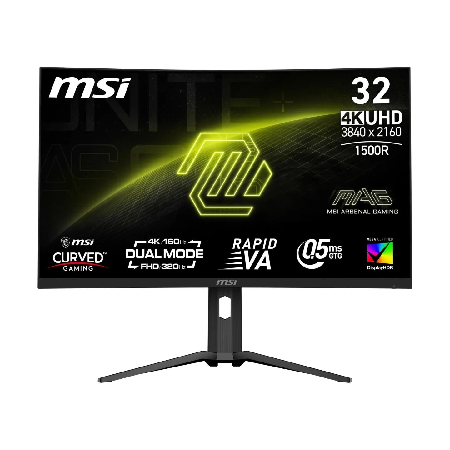 MSI LCD Monitor|MSI|MAG 321CUPDF|31.5"|Gaming/Curved/4K|Panel VA|3840x2160|16:9|160 Hz|0.5 ms|MAG321CUPDF