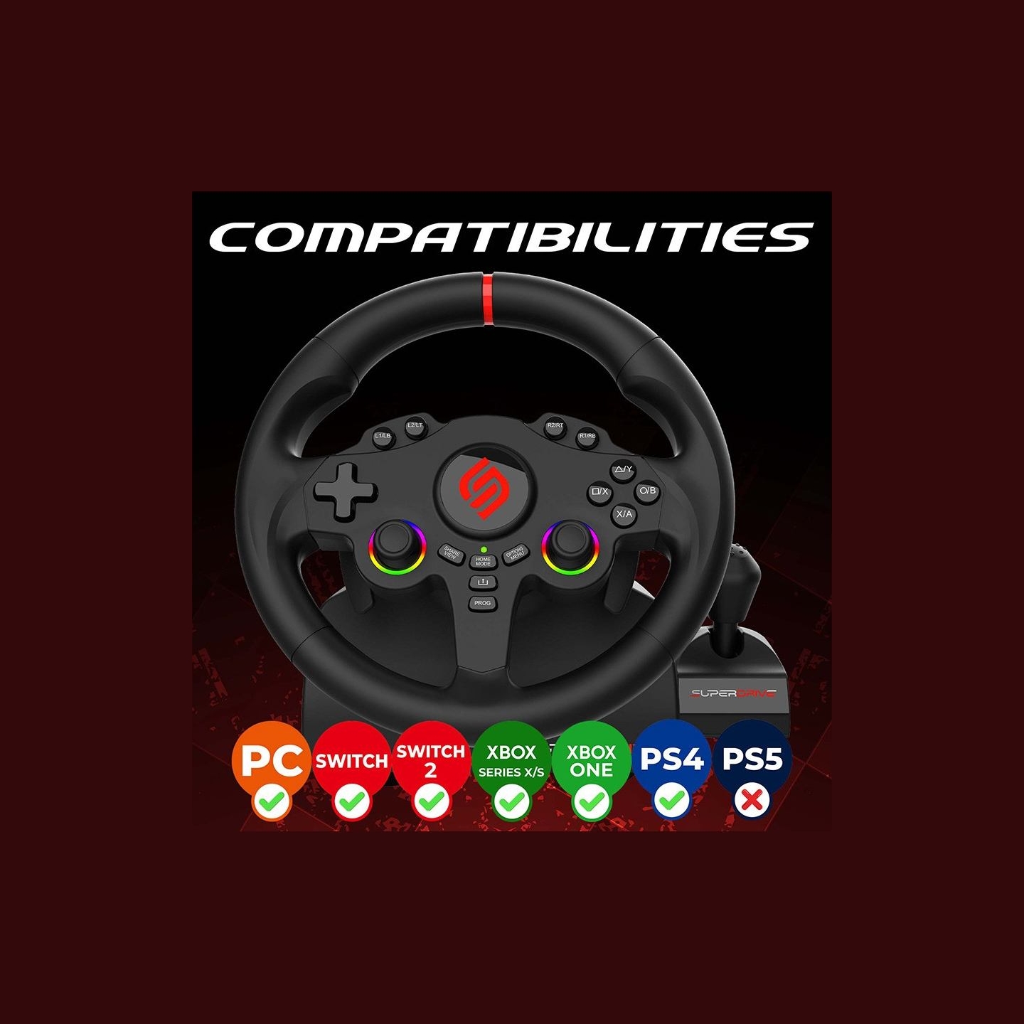 Subsonic Superdrive 220 RS-X Driving Wheel