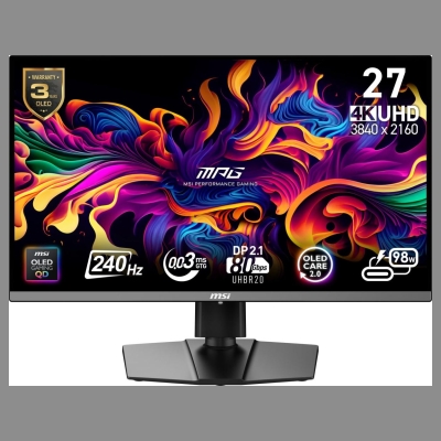 MSI Monitor MPG 272URX QD-OLED LED/UHD/FLAT/240Hz/26.5cala/Black