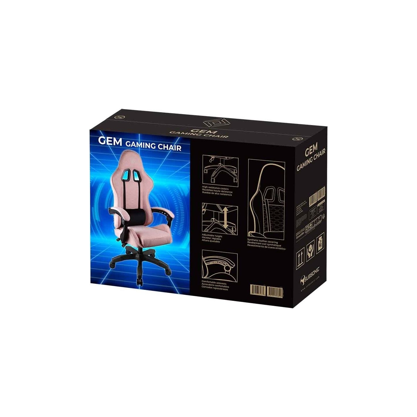 Subsonic Gem Gaming Chair Pink