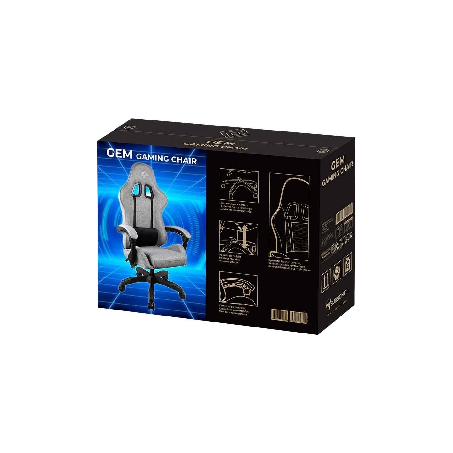 Subsonic Gem Gaming Chair Grey