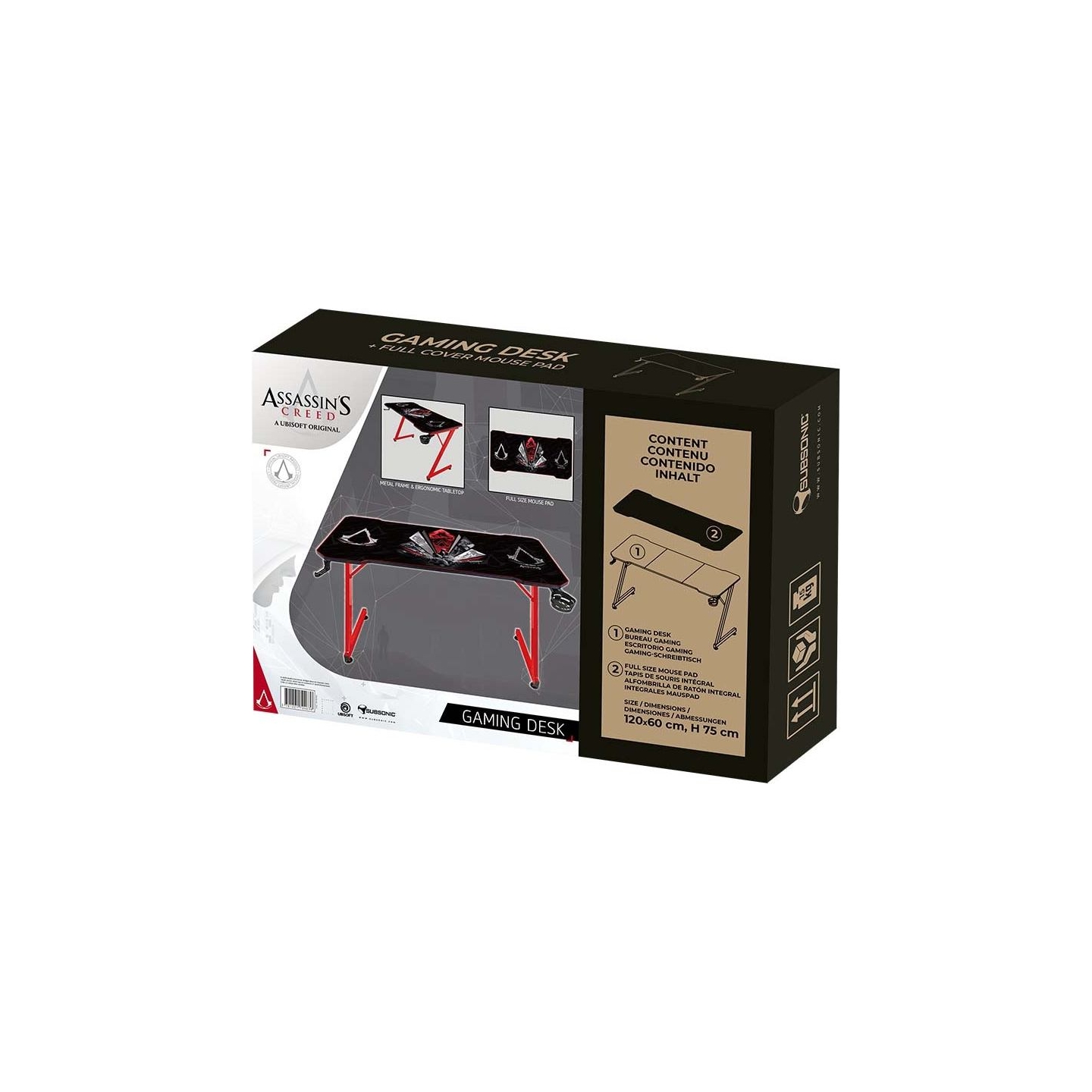 Subsonic Gaming Desk Assassins Creed