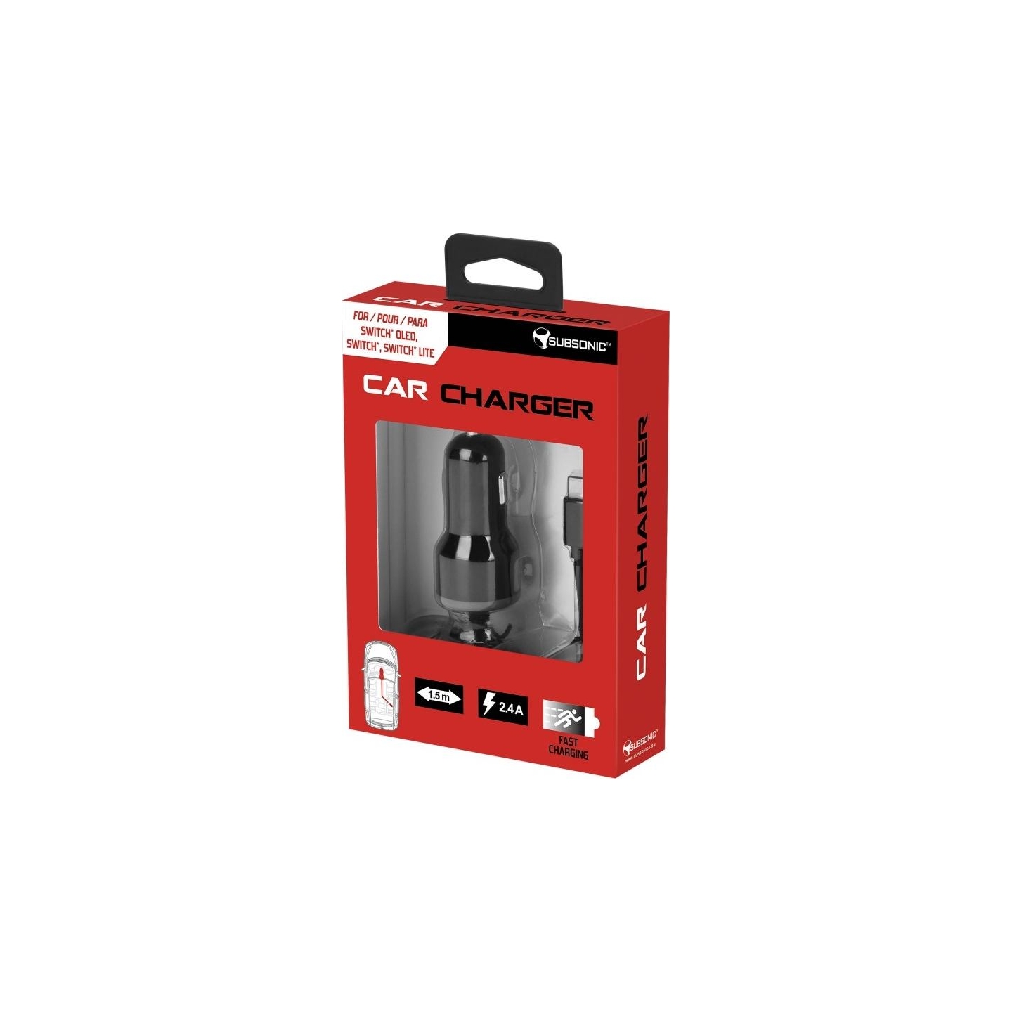 Subsonic Car Charger for Switch