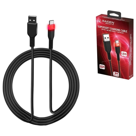 Subsonic Supersoft Charging Cable USB-C for PS5/Xbox/Switch