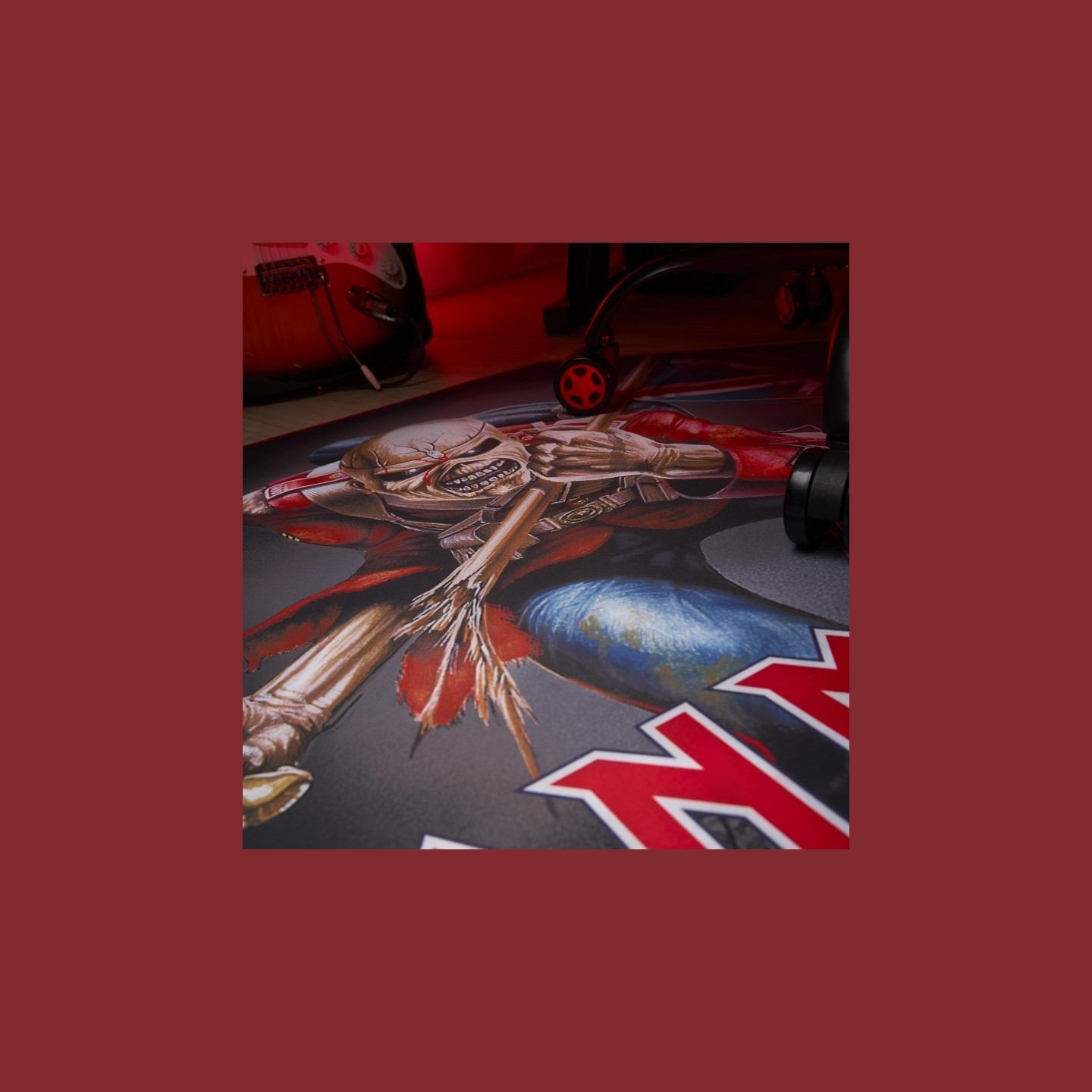 Subsonic Gaming Floor Mat Iron Maiden