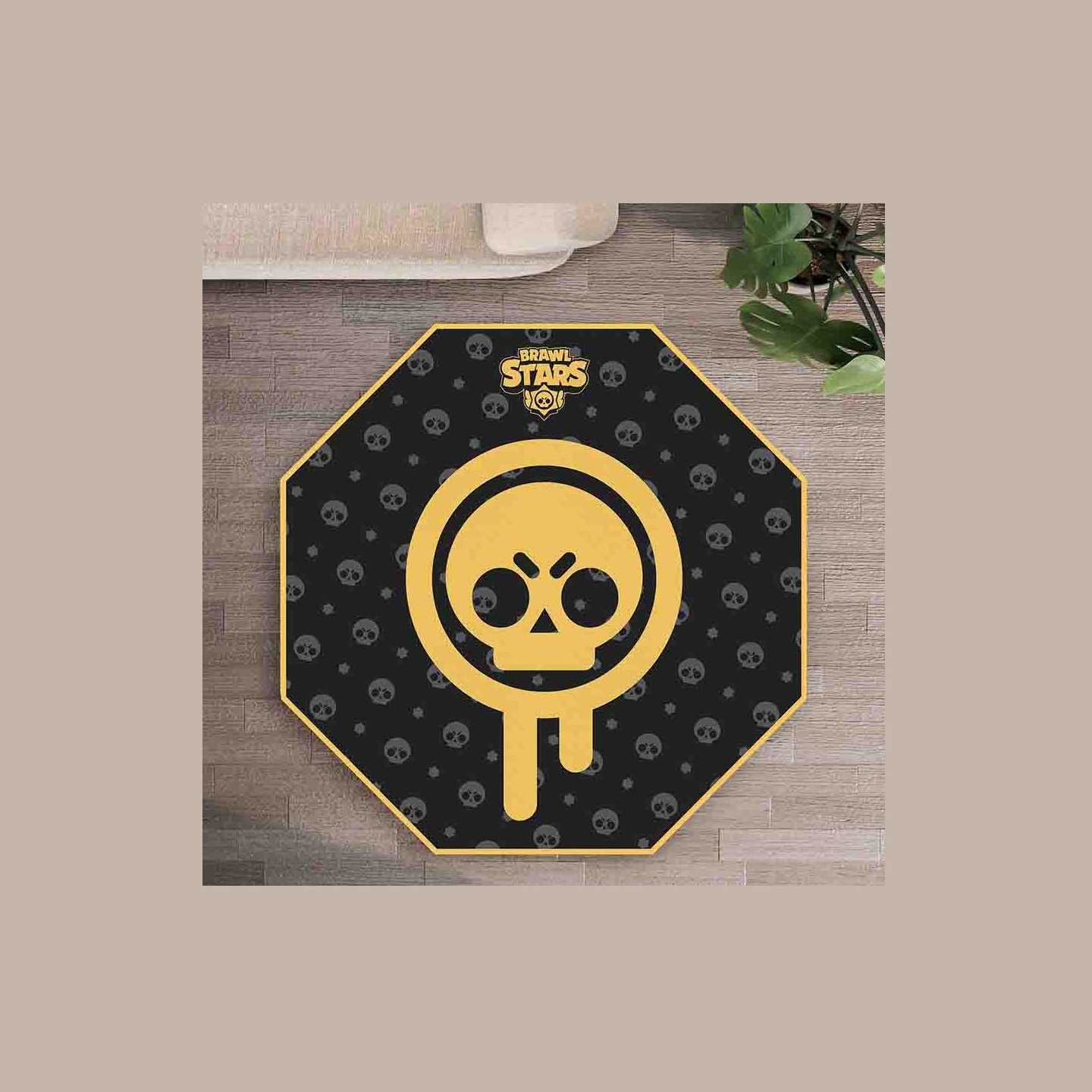 Subsonic Gaming Floor Mat Brawl Stars Drippy Skull