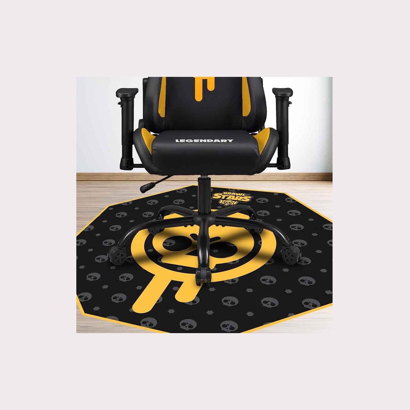 Subsonic Gaming Floor Mat Brawl Stars Drippy Skull
