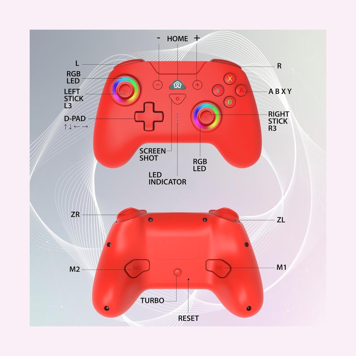 Subsonic Wireless Led Controller Red for Switch