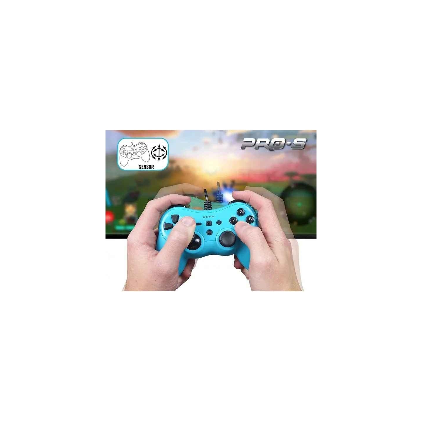 Subsonic Wired Controller Colorz Neon Blue for Switch