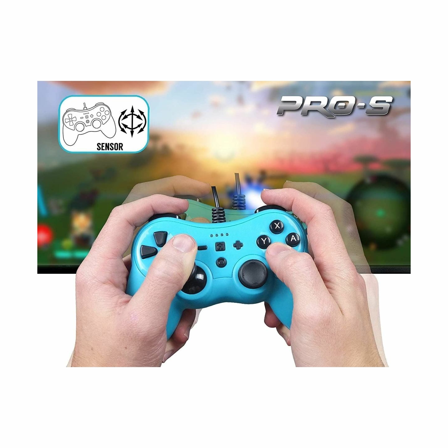 Subsonic Wired Controller Colorz Neon Blue for Switch