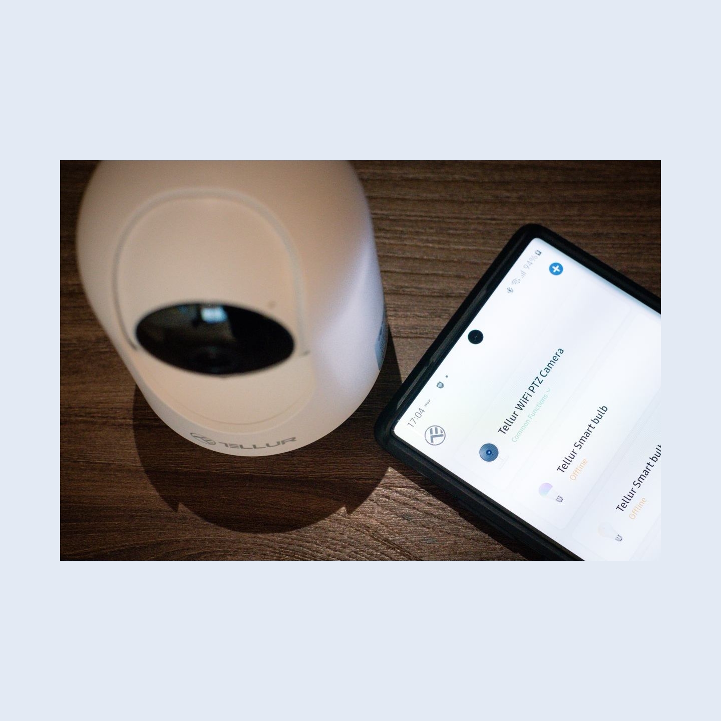 Tellur Smart WiFi Indoor Camera 3MP, UltraHD, Autotracking, PTZ white