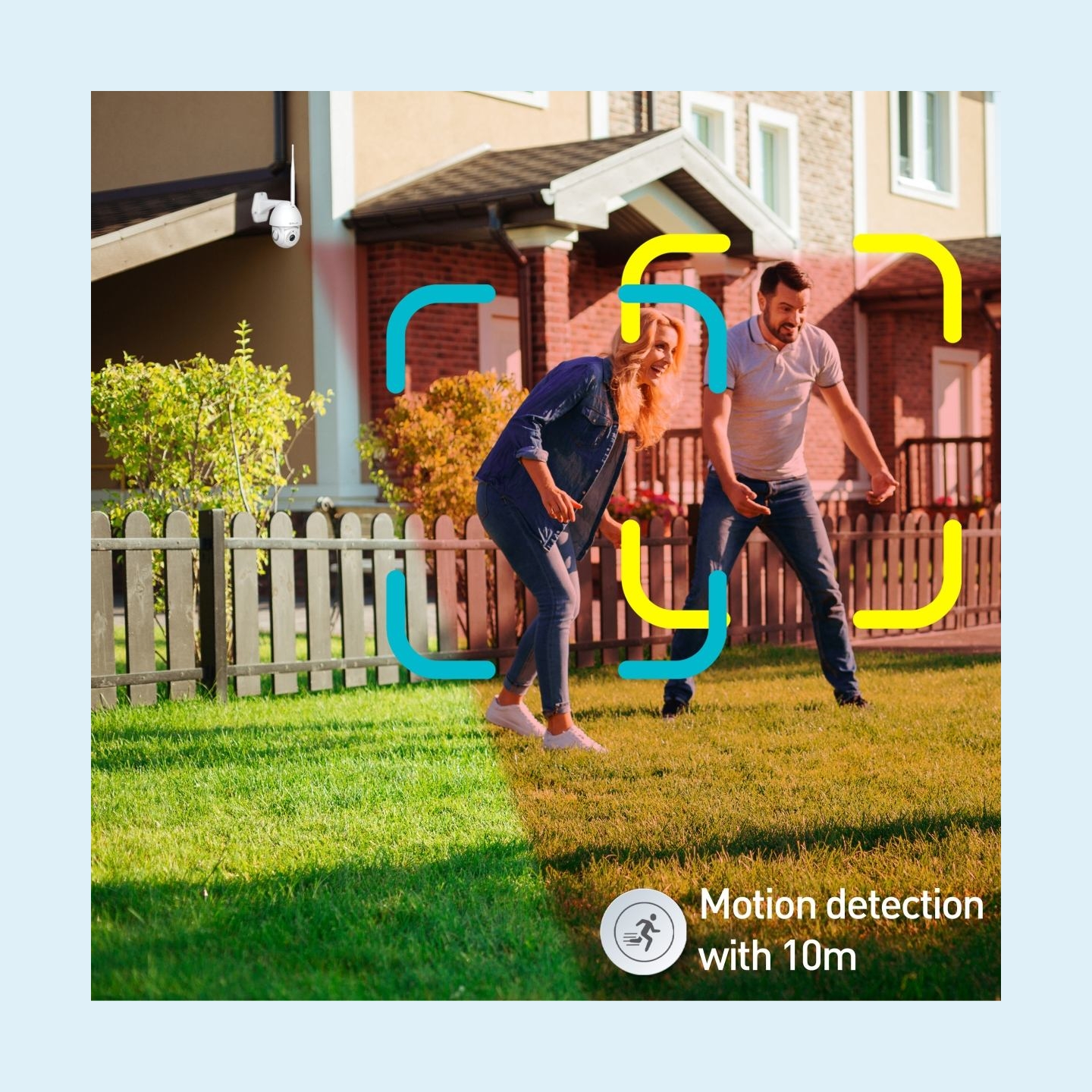 Tellur Smart WiFi Outdoor Camera 3MP, UltraHD, Autotracking, PTZ white