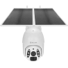 Tellur Smart WiFi Solar Camera P&T 3MP, 2K UltraHD, PIR, 20W solar panel, white