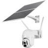 Tellur Smart WiFi Solar Camera P&T 3MP, 2K UltraHD, PIR, 20W solar panel, white