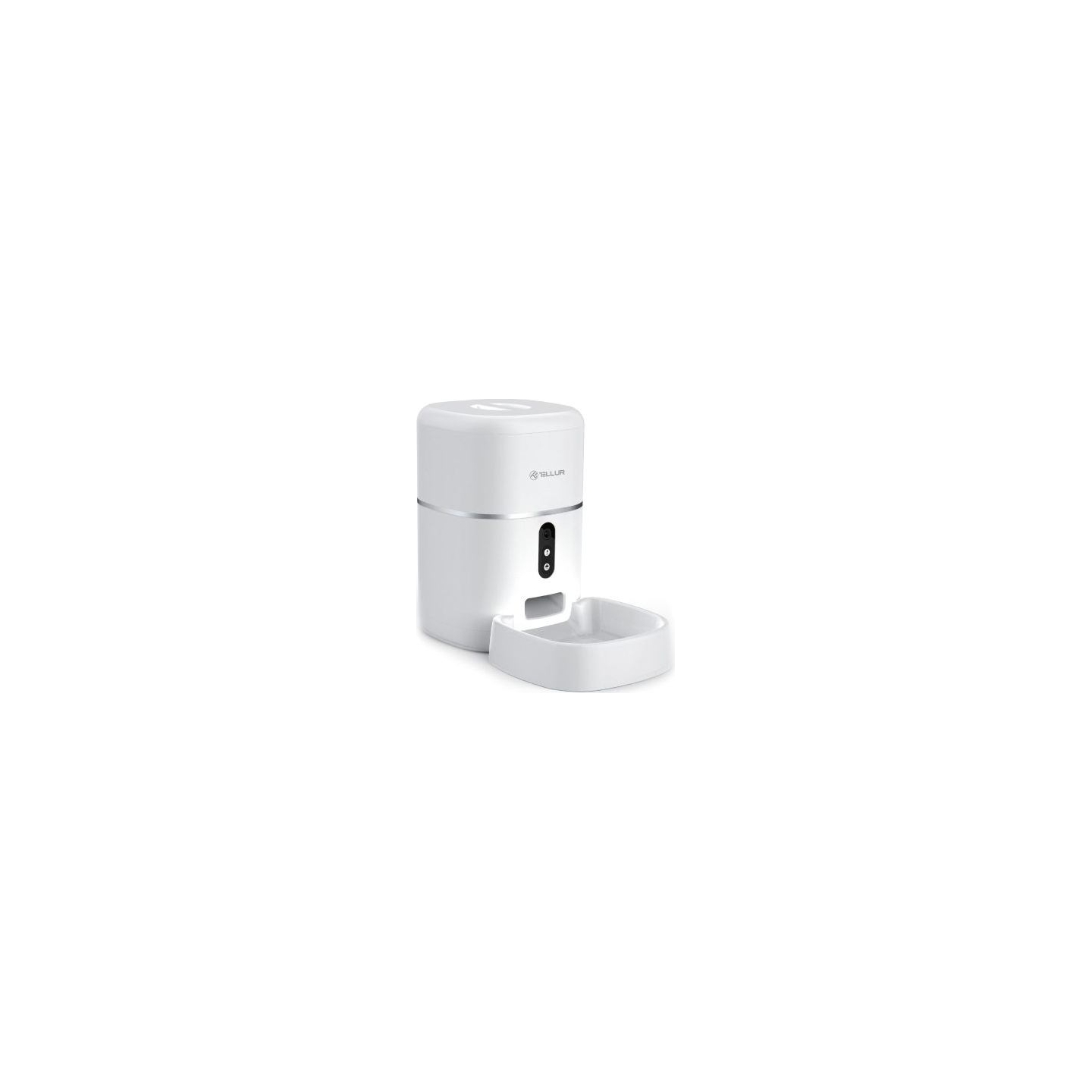 Tellur Smart WiFi Pet Feeder, UltraHD Camera, 4L white