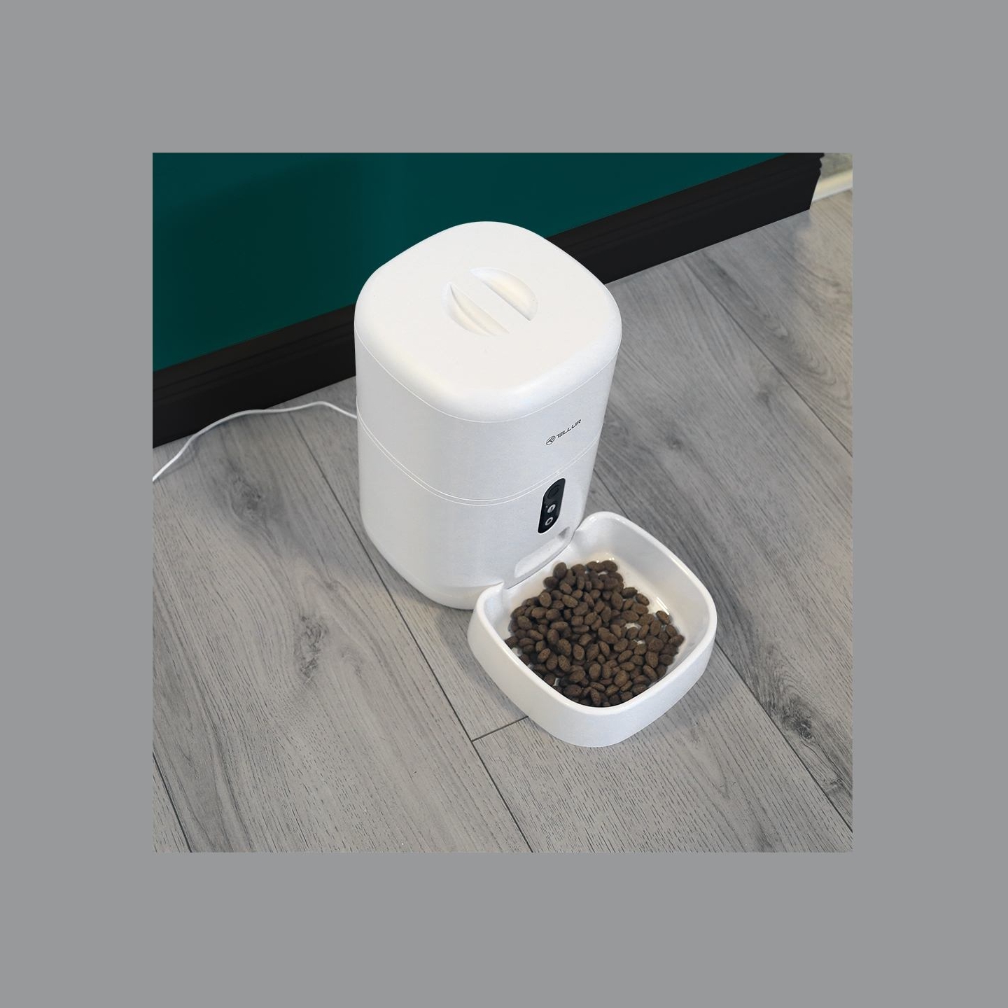 Tellur Smart WiFi Pet Feeder, UltraHD Camera, 4L white