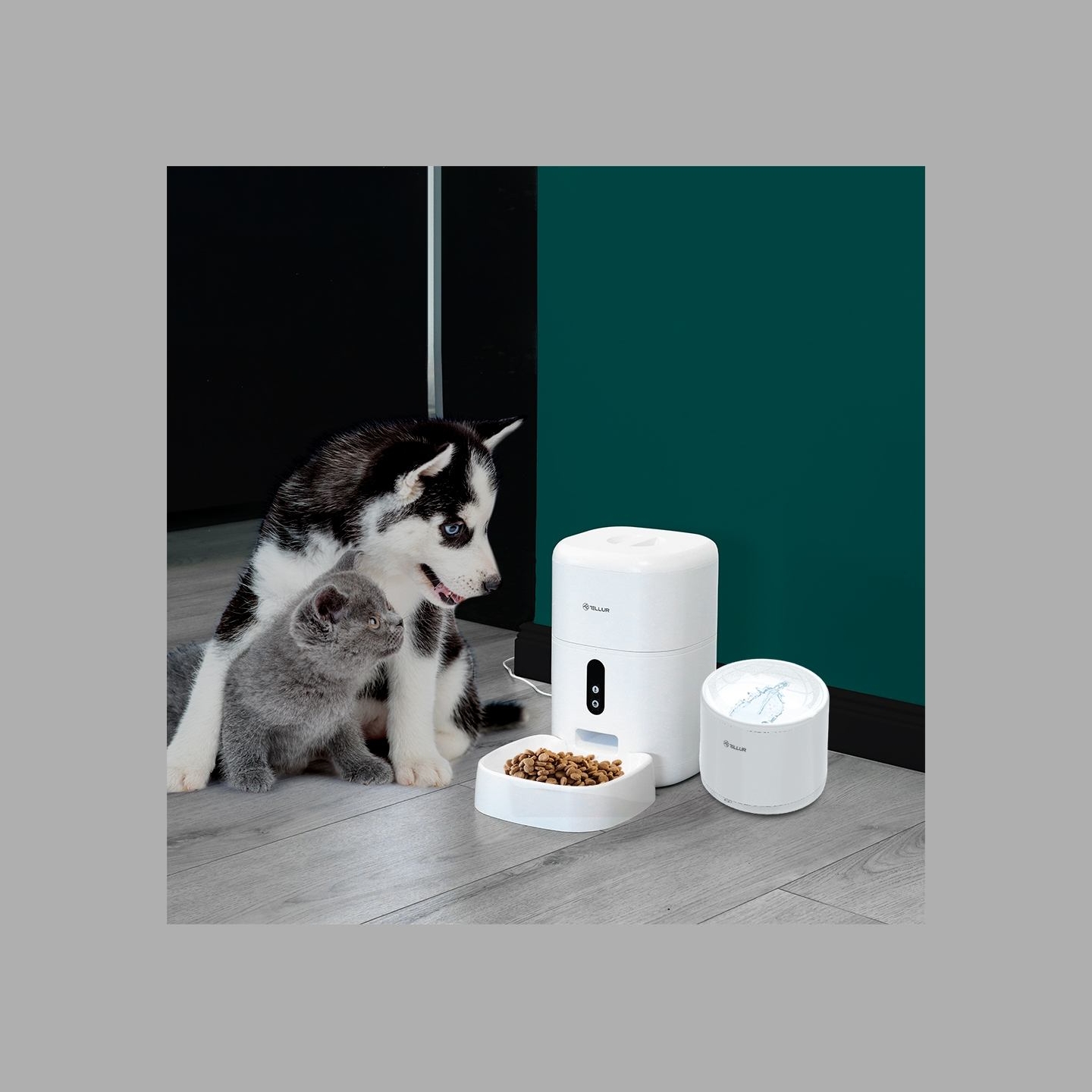 Tellur Smart WiFi Pet Water Dispenser, 2L white