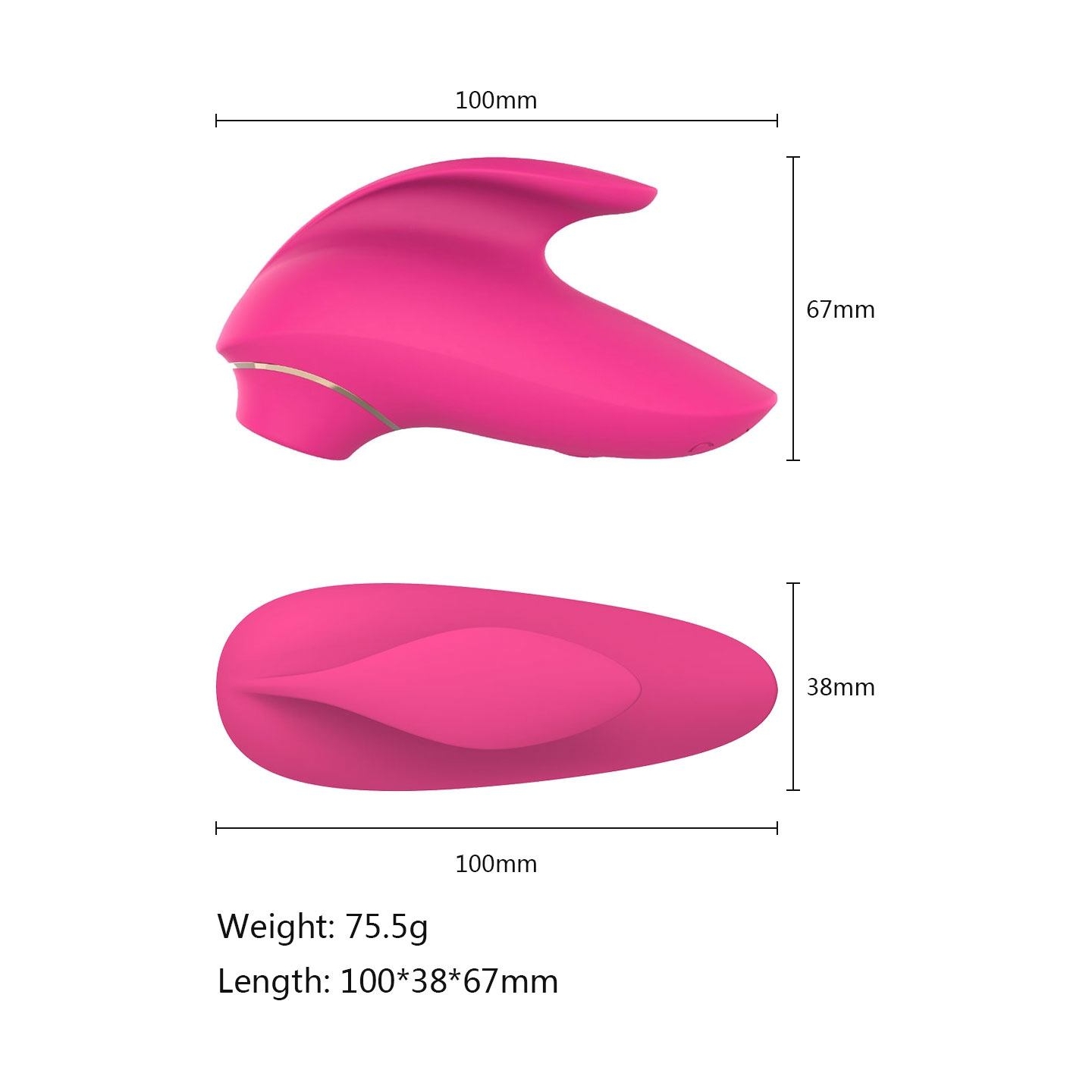 Erolab Dolphin Vacuum Clitoral Massager Rose Pink (VVS01r)