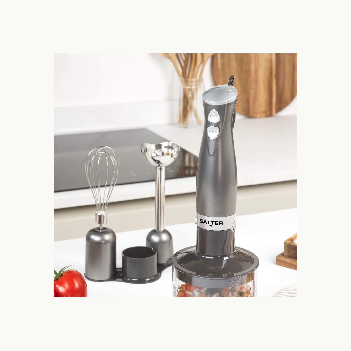 Salter EK2827GUNMETALFVDE  Cosmos 3 in 1  Blender Set