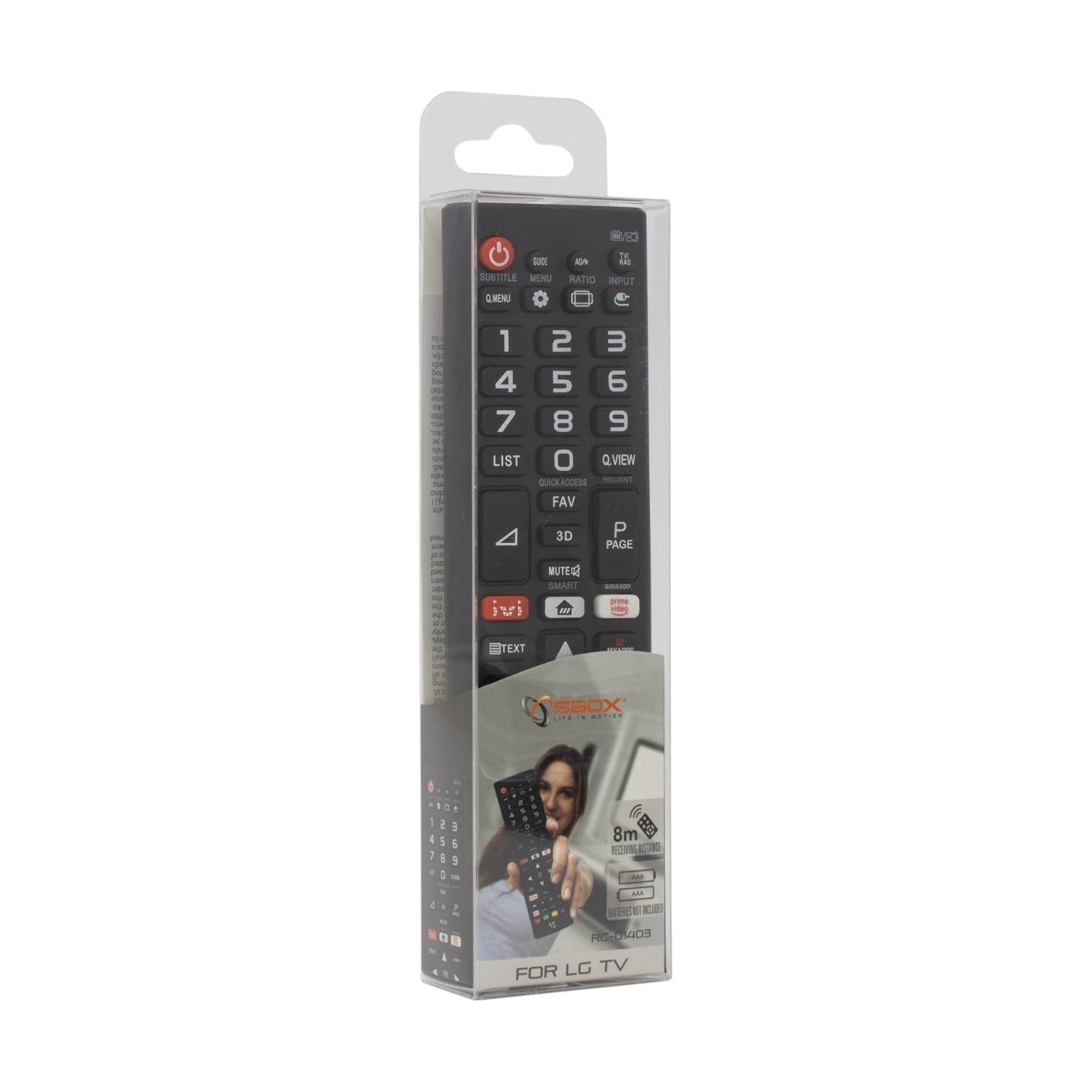 Sbox RC-01403 Remote Control for LG TVs