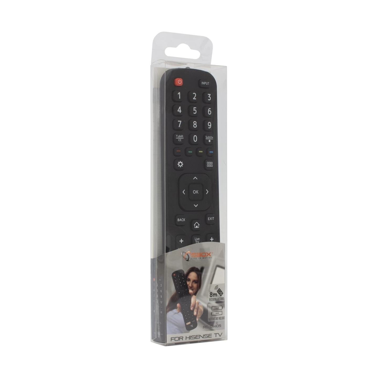 Sbox RC-01405 Remote Control for Hisense TVs