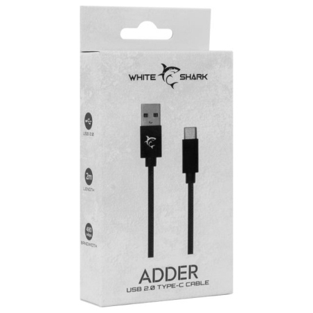 White Shark Adder cable USB-> Type-C M/M 2m