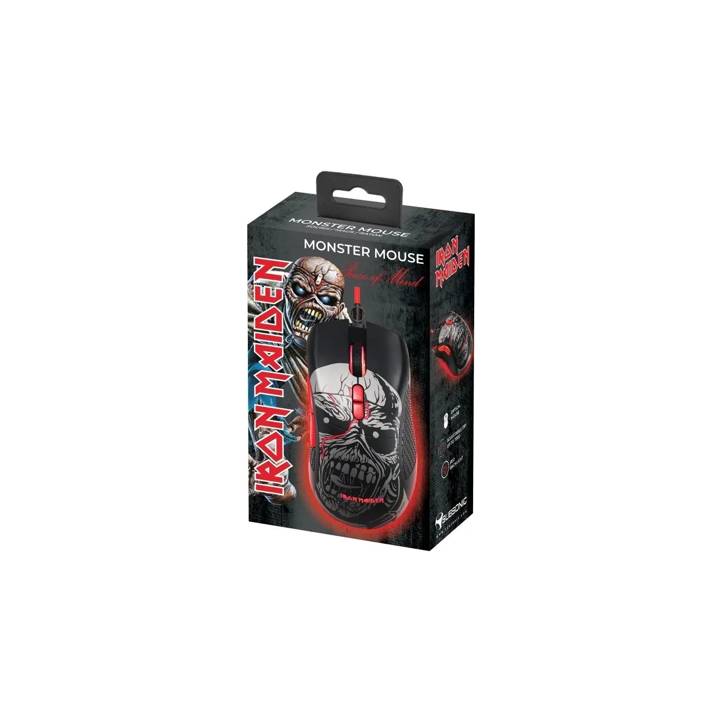 Subsonic Gaming Mouse Iron Maiden Piece Of Mind
