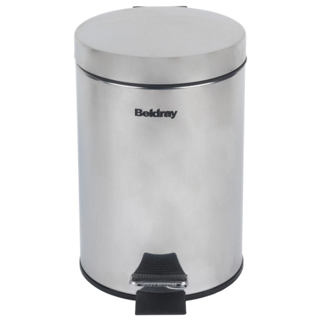 Beldray LA038098SSAFEU7 3 Litre Soft-Close Pedal Bin SS