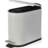 Beldray LA036690GRYPEU7 Slimline D-Shaped Pedal Bin 5 Litre, Grey