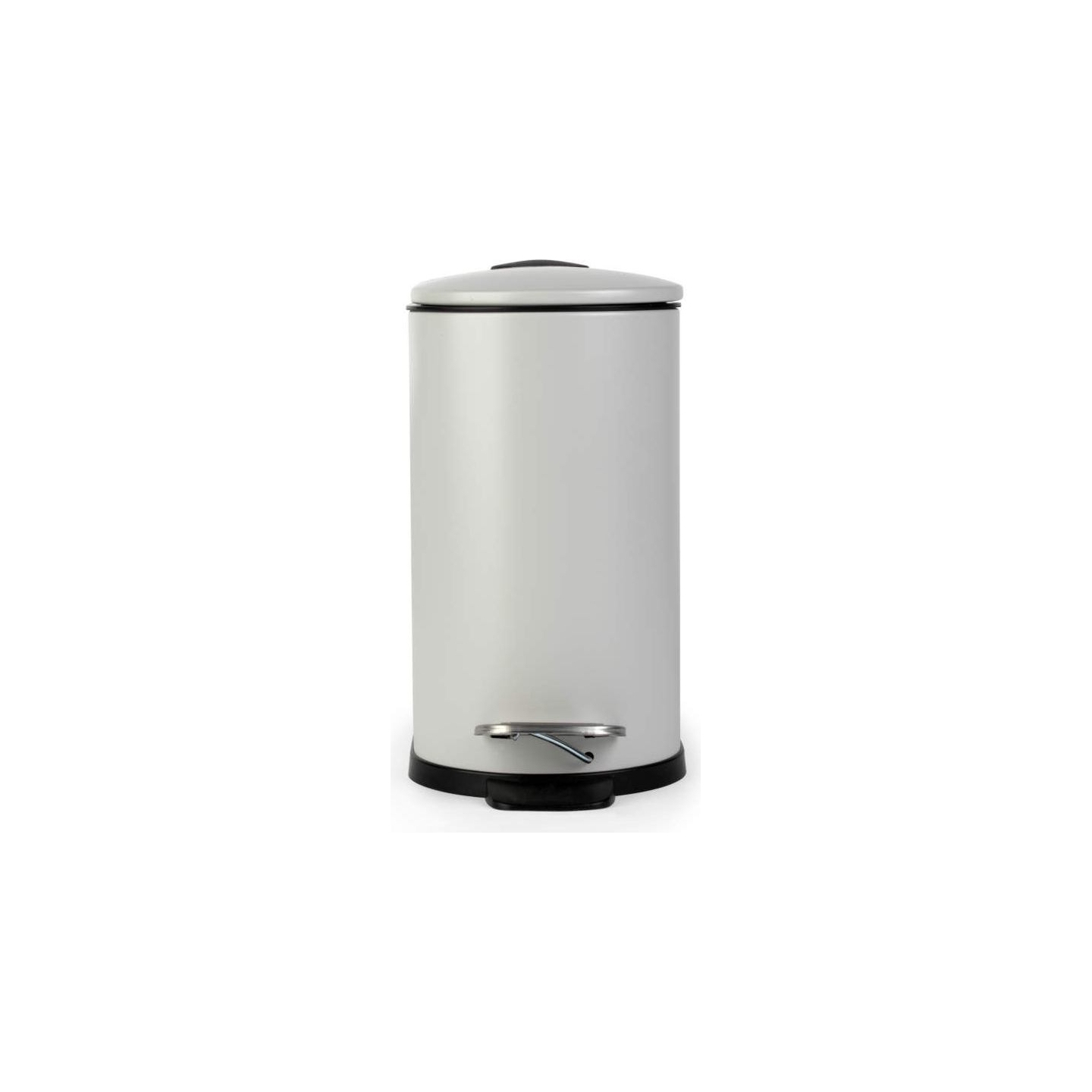 Beldray LA036690GRYPEU7 Slimline D-Shaped Pedal Bin 5 Litre, Grey