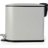 Beldray LA036690GRYPEU7 Slimline D-Shaped Pedal Bin 5 Litre, Grey