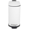 Beldray LA036690WHTPEU7  Slimline D-Shaped Pedal Bin  5-Litre, White