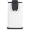 Beldray LA036690WHTPEU7  Slimline D-Shaped Pedal Bin  5-Litre, White