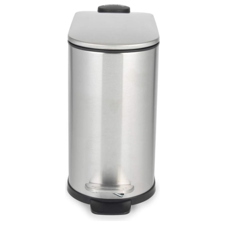 Beldray LA036683SSPEU7 Slimline D-Shaped Pedal Bin  5-Litre, Silver