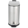 Beldray LA036683SSPEU7 Slimline D-Shaped Pedal Bin  5-Litre, Silver
